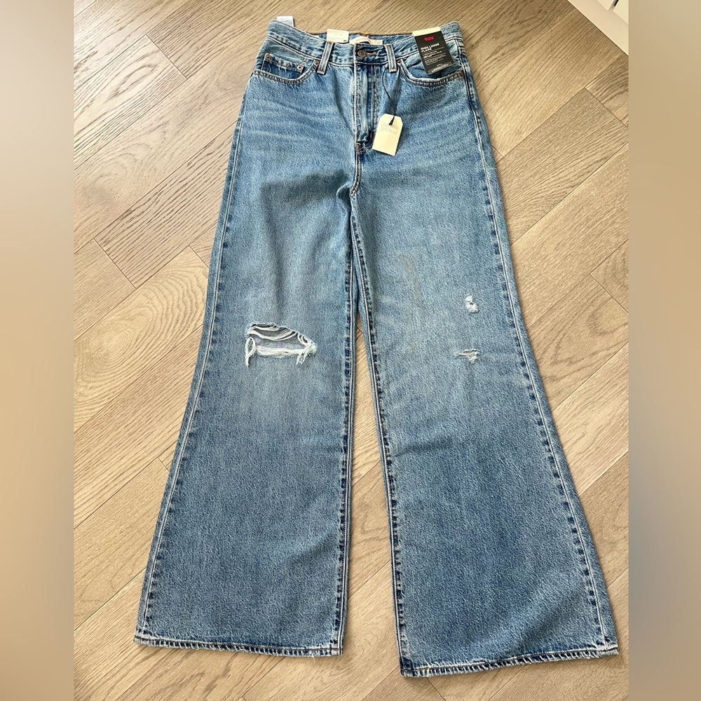 Levi’s’ high rise flare jeans